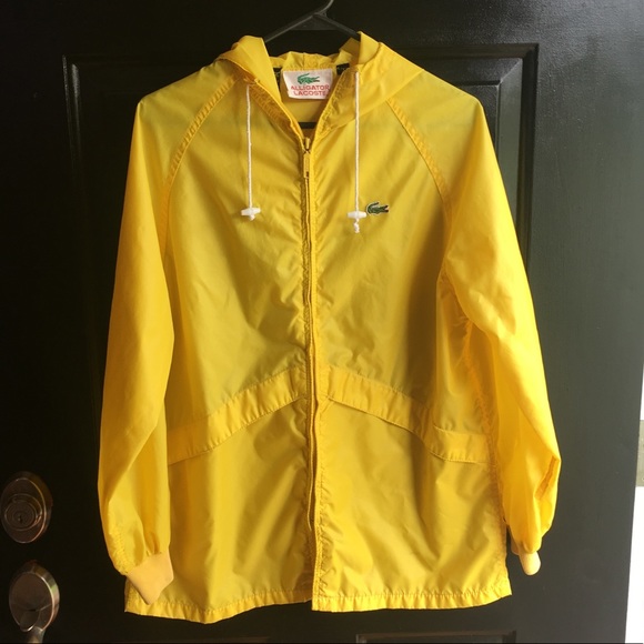 yellow lacoste jacket